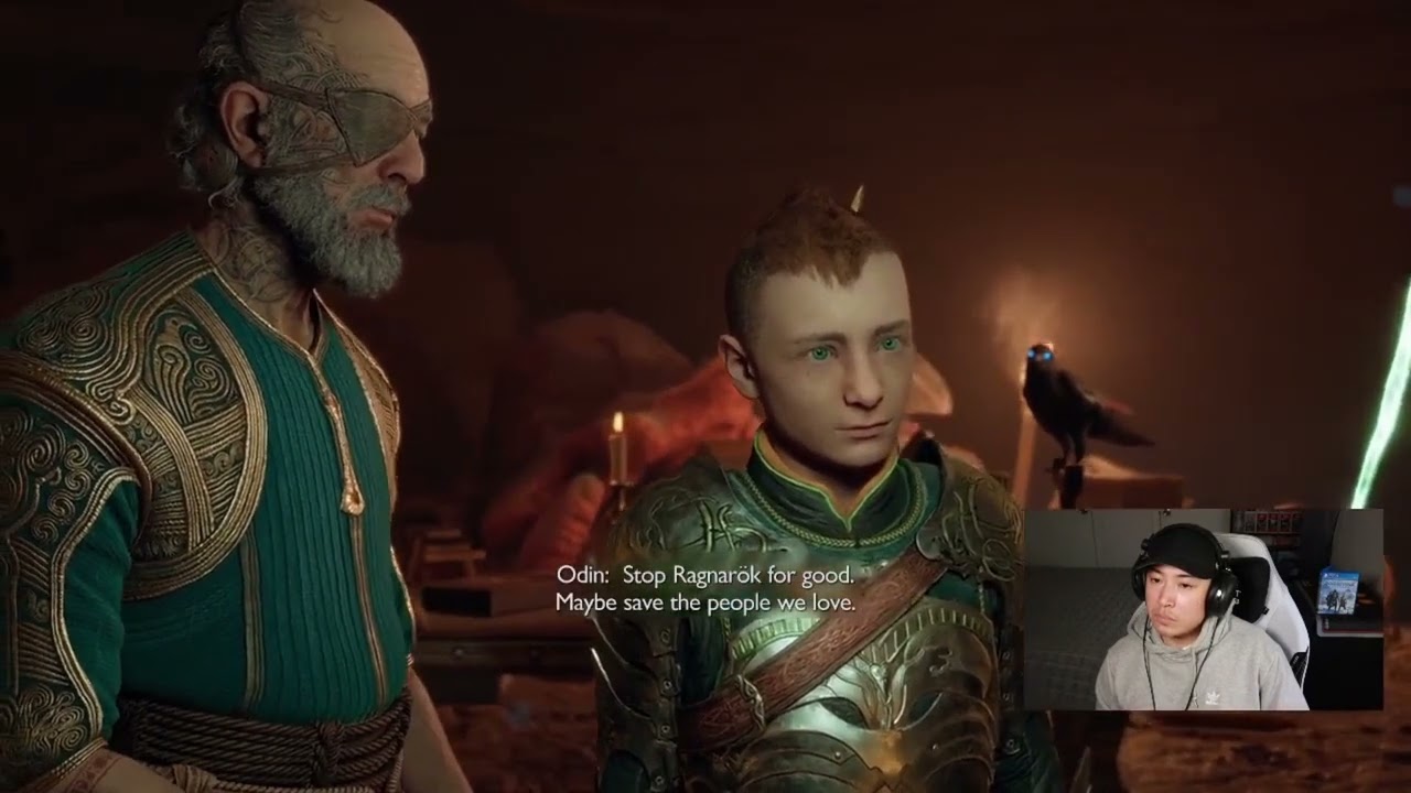 Atreus and Odin conversation - God of War Ragnarok (PS4)