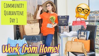 Work from Home LOCKDOWN Day 1 ( TULOY LANG ANG BUHAY ) | Bag Talks by Anna