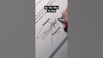 Signature Like A Billionaire | Name: Khánh Kiệt #signature #design #khanhkiet