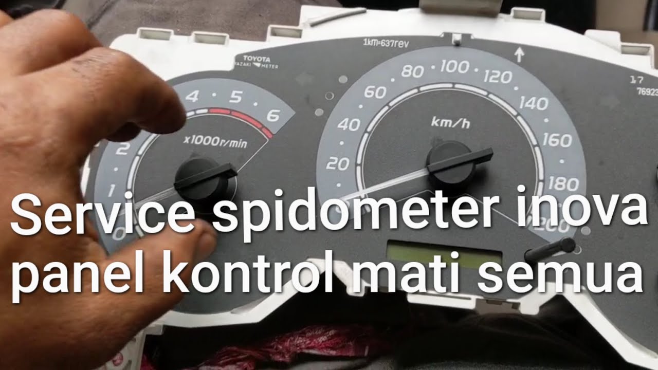 Service speedometer Inova, panel kontrol mati semua - YouTube