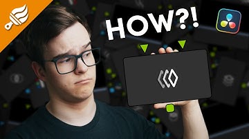 Elk type knooppunt uitgelegd op de kleurenpagina in DaVinci Resolve