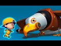 AnimaCars - JONNY builds a splint for the EAGLE PLANE&#39;s wing - kids cartoons with trucks &amp; animals