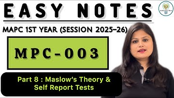 Easy Notes - Dec 25 Paper 3 Part 8 MPC003