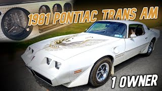 Astonishing One Owner 1981 Pontiac Trans Am For Sale~27k Orig Miles~A/C~Documents Galore!