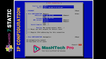CentOS 7 Static IP Configuration, Easy Method | MasHTech Pro