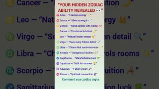“Your Zodiac Sign Has A Secret Power 😳” #astrology #horoscope #zodiac #zodiacsigns #viral #shorts