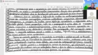 Redação assédio sexual no Brasil