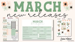 March NEW Releases | Sara Marie Stickers |