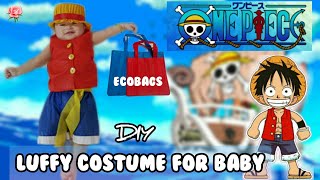 HOW TO MAKE A LUFFY COSTUME FOR BABY BOY PART 1 #ecobagcrafts #diy #handsewn #anime