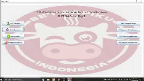 Skripsi Membuat Aplikasi - SPK Menentukan Pemberian Bonus Tahunan Karyawan Menggunakan Metode SAW