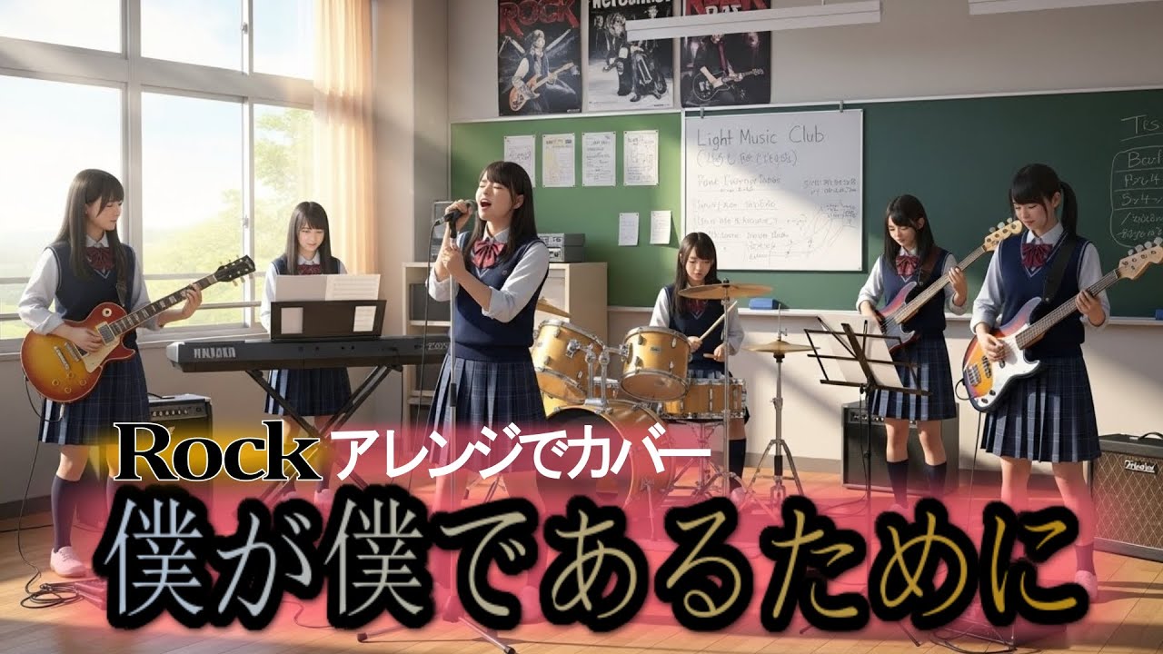【カバー】僕が僕であるために【軽音楽部】【ロック AI Cover】