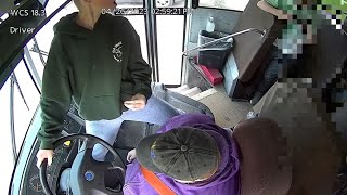 Student takes wheel when bus driver loses consciousness