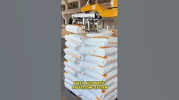 Fully Automatic Palletizing System 😎 #depalletizing #automation #palletizer #robotics #palletizing