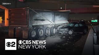 Deadly crash is raising questions about snow removal on the Long Island Expressway
