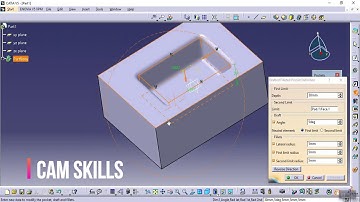How to use Drafted filleted pocket in CATIA