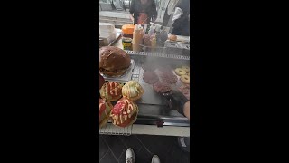 🍔 Burger Street Vendor at Subway Entrance | Authentic Street Food screenshot 4