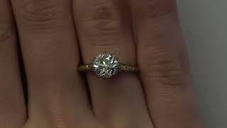 Circa 1900s GIA 1 54ct Old European Diamond Engagement Ring - VEG