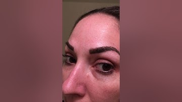 Microblading day 7 after 6 week touchup