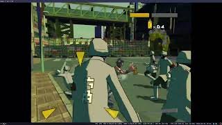 Jet Set Radio Future on xemu v0.7.70 (Xbox Emulator) - Dogenzaka Hill Race with Beat