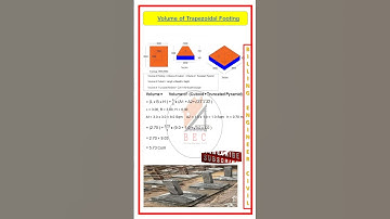 Volume of Trapezoidal Footing