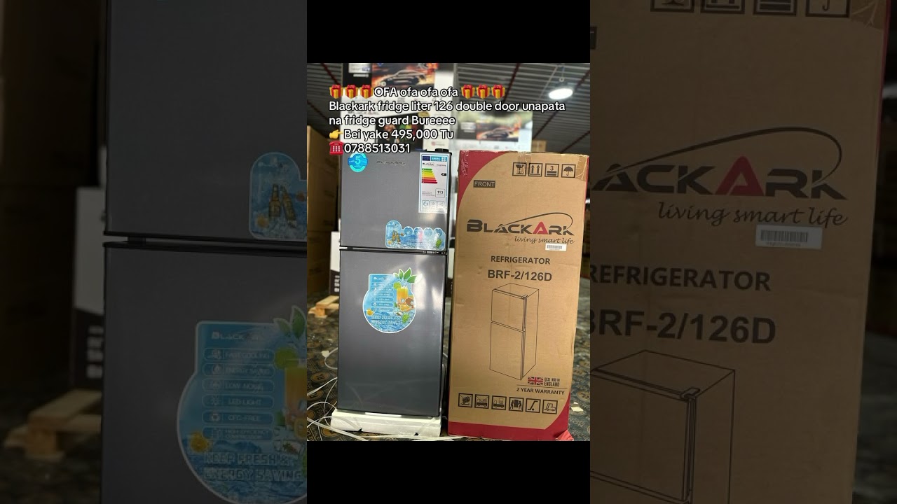 Blackark Fridge Liter 126 Double Door New Model Original