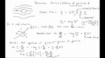 Brownian Motion 1: Particles Moving Under Random Forcing