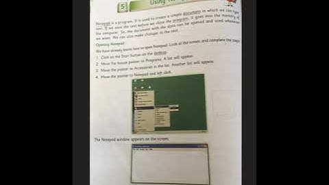 Grade 3 Computer Ch 5 Using Notepad
