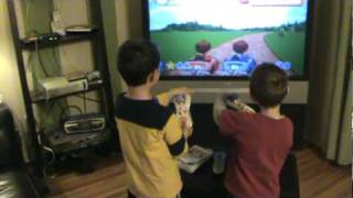 Playing V-Motion Video Game.mpg