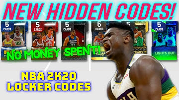 NEW HIDDEN LOCKER CODES 2K BEST OF MYTEAM NBA 2K20 Locker Codes