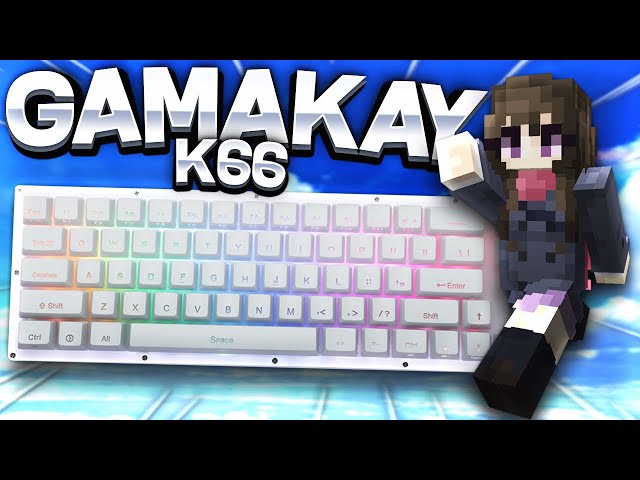 gamakay k66 keyboard review + keyboard and mouse sounds w/ handcam