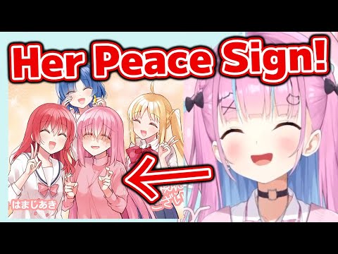 Aqua totally understands how introverted people a peace sign [Hololive]