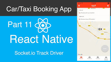 React Native Car:Taxi Booking App Part 11 - Socket.io Track Driver