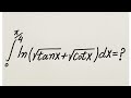 A Very Nice Integral &amp; Stunning Result || MIT Integration Bee Qualifying Exam 