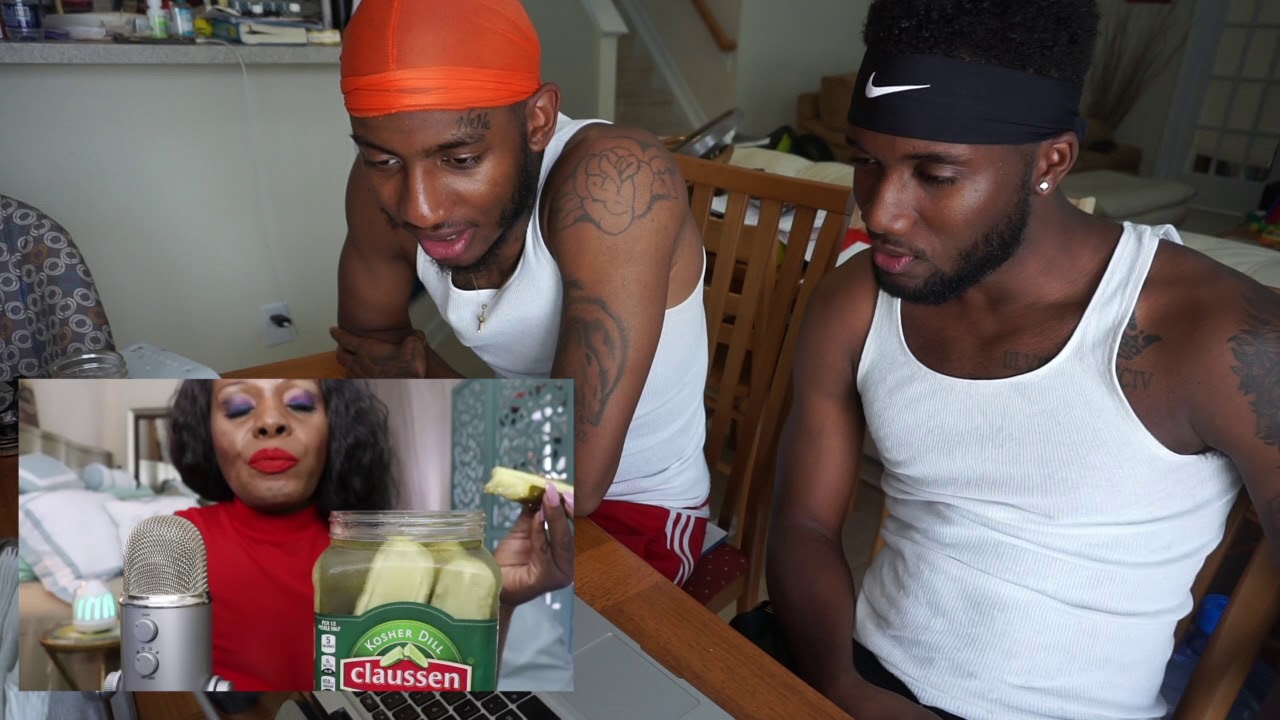 Pickle ASMR Eating Sounds BIG Crunch Intense (Reaction)