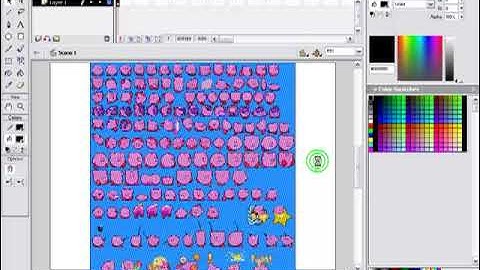 Macromedia Flash MX: 3rd Tutorial: How to use sprites WITHOUT fireworks  ::JGtutorials::