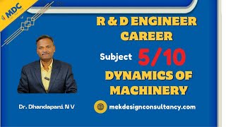 R&D Engineer | Dynamics of Machinery | #tamil Dr Dhandapani N V