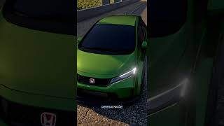render Honda jazz GK5 orange #foryou #automobile #trending #shorts #car #blender #3d #tutorial