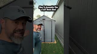 How To Assemble This 6’x10’ Rust Resistant Resin Shed #sheds