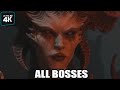 Diablo 4 - All Bosses &amp; Ending (With Cutscenes) 4K 60FPS UHD PC