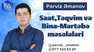 Saat, Təqvim və Bina-mərtəbə məsələləri