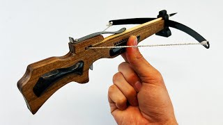 DIY Mini Wooden Crossbow Build | Creative Handmade Project (Safe & Decorative)