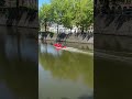 🎈🐥 Duck Festival Preparations in Tournai 🇧🇪 Inflatable Motor Boat on the River Scheldt 🐥