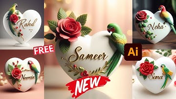 Name Art Photo Editing | Beautiful Name Photo Editing | Ai Photo Editing | Bing ImageCreator 👌