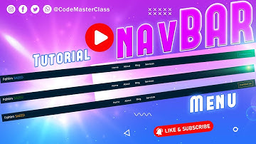 Navbar in HTML & CSS Tutorial #1 | CodeMasterClass