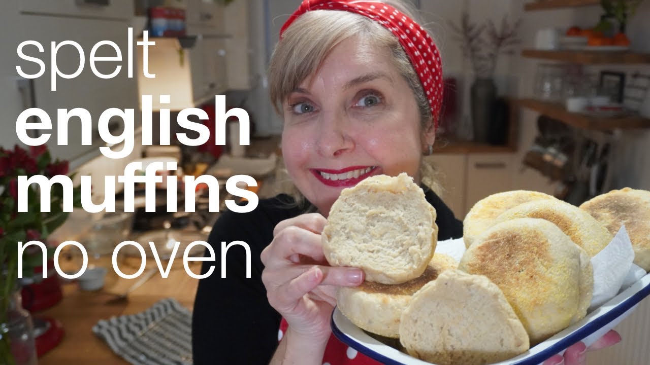 How to Make Spelt English Muffins no oven, no eggs, no dairy YouTube