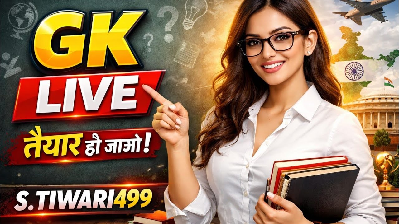 GK LIVE: महत्वपूर्ण 50 प्रश्न | SSC GD, IAS, RRB GK Preparation #GK #SSC #Viral