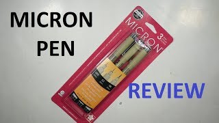 SAKURA Pigma Micron 6 Fineliners - Unboxing and Review 