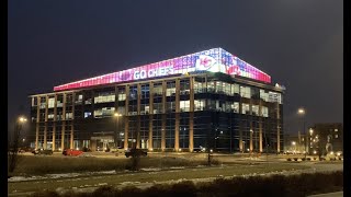 WellSky World Headquarters - Super Bowl LIV Light Display