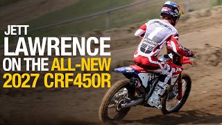 Jett Lawrence’s First Laps on the All-New CRF450R