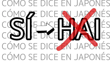 ¿Hai significa sí en japonés?